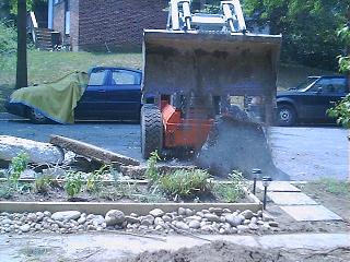 Dumping the concrete