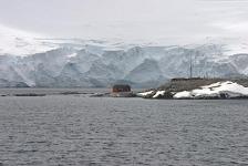 Port Lockroy as seen from the ship.