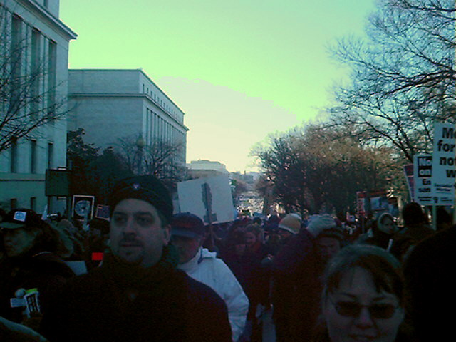 Marchers on Independence Ave